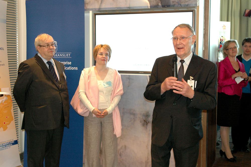 IKEA founder Ingvar Kamprad at a store opening in Haparanda, Sweden, in 2010